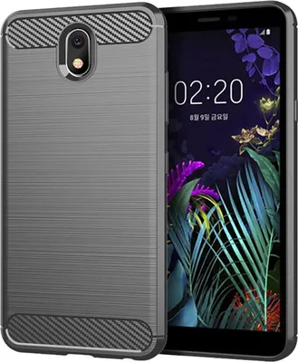 Produktbild von Schutzhülle Handyhülle für LG K30 2019 Case Cover Carbon Optik Grau