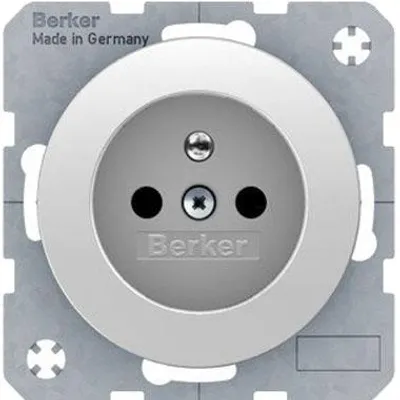Produktbild von Berker R.1 R.3 Einzelsteckdose Weiß Unterputz