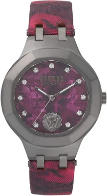 Obrázek produktu pro Versus by Versace VSP350117 Laguna City schwarz rot camo Leder Damen Uhr NEU