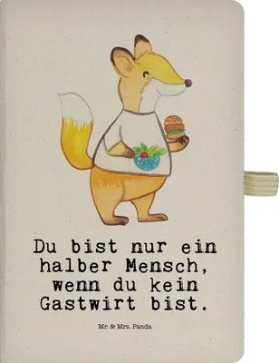 Produktbild von Mr. & Mrs. Panda notizbuch Gastwirt Herz - Transparent - Geschenk, Bar, Rum, Journal, Kneipe, Spruch, Skizzenbuch, DIN A5, Tagebuch, Adressbuch