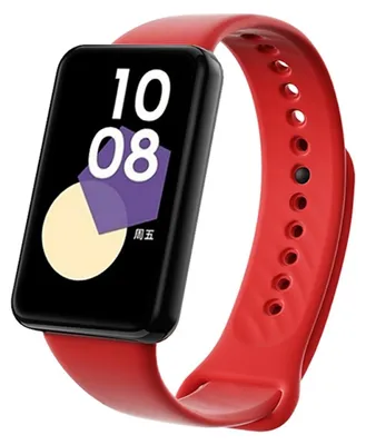 Produktbild von Für Honor Band 9 hochwertiges TPU mit schwarzer Schnalle Watch Ersatz Arm Band Rot