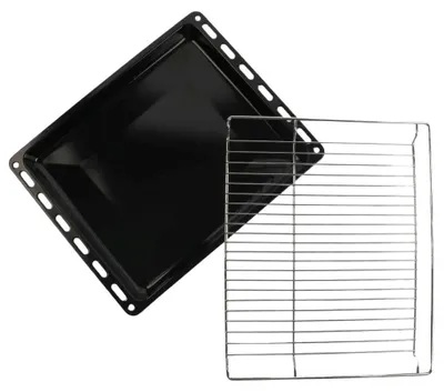 Imagen del producto de Juego de bandejas para horno y de cocción esmaltadas - 465 x 375 mm