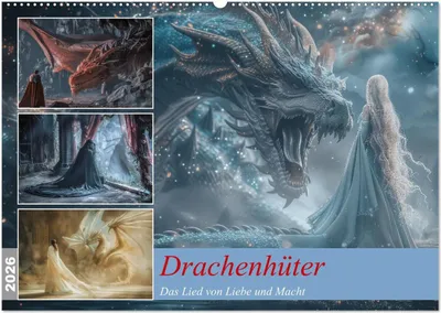 Produktbild von Drachenhüter (Wandkalender 2026 DIN A2 quer), CALVENDO Monatskalender