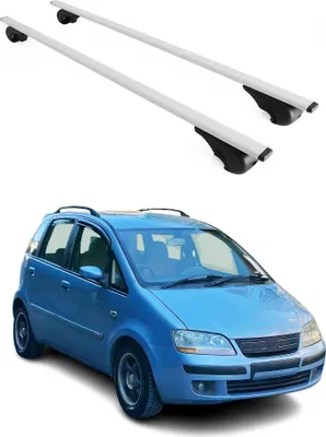 Produktbild von Dachträger Grundtäger für Fiat Idea 2003-2012 75kg Metall Silber 2 tlg