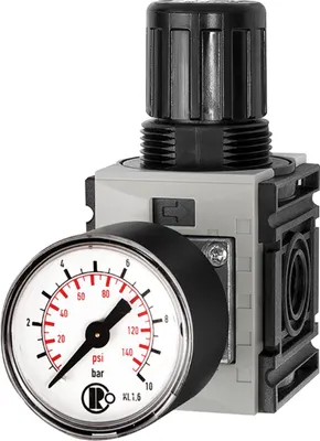 Produktbild von Riegler Druckregler »FUTURA-mini«, Standardmanometer, BG 0, G 1/4, 0,5-8 bar