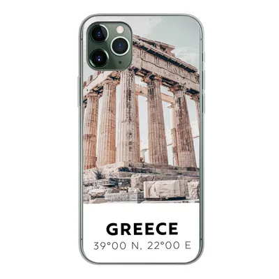 Produktbild von MuchoWow® Handyhülle Schutzhülle Hülle für iPhone 11 Pro Max Griechenland - Tempel - Athen Silikon Softcase Handy Hülle - Schutz
