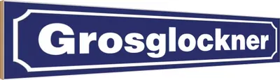 Produktbild von vianmo Holzschild 10x46 cm Grosglockner