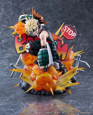 Obrázok produktu pre Soška z PVC zo série My Hero Academia v mierke 1:7 – Katsuki Bakugo: Boh veľkých výbuchov Dynamight, 25 cm