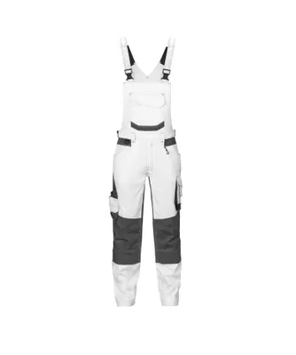 Produktbild von DASSY® Tronix Painters Malerlatzhose mit Stretch und Kniepolstertaschen WEIß/ANTHRAZITGRAU Gr.54 Länge: MINUS