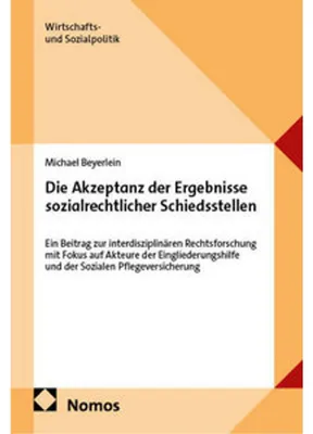 Obrázok produktu pre Die Akzeptanz der Ergebnisse sozialrechtlicher Schiedsstellen