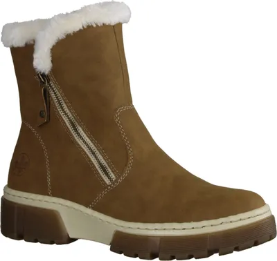 Produktbild von Rieker X8661-24 Damenschuhe, Boots, gefüttert, Braun, Kunstleder - Damenschuhe Modische Stiefelette / Boots, Braun, absatzhöhe: 10 mm
