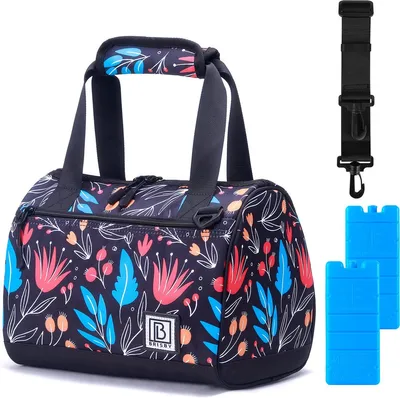 Produktbild von Brisby 4-lagige isolierte Kühltasche – Lunchtasche 10 Liter – Nachtblume
