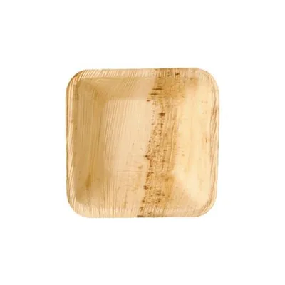 Produktbild von 250 Schalen, Palmblatt pure eckig 100 ml 10 cm x 10 cm x 3 cm