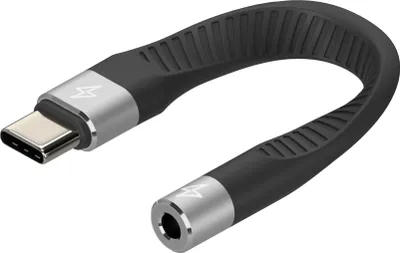 Produktbild von AlzaPower FlexCore USB-C (M) auf 3,5mm Klinke (F) schwarz