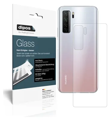 Obrázek produktu pro 2x ochranná fólie pro Huawei nova 7 SE zadní strana matná - anti-shock 9H fólie dipos Glass plastové sklo