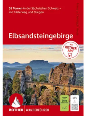 Obrázek produktu pro ROTHER Wanderführer Elbsandsteingebirge. 58 Touren in der Sächsischen Schweiz - mit Malerweg und Stiegen