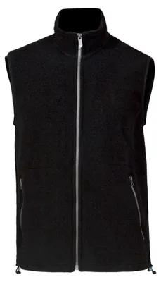 Produktbild von Ivanhoe Herren Strickjacke Kurre Full Zip Black aus Wolle - Schwarz