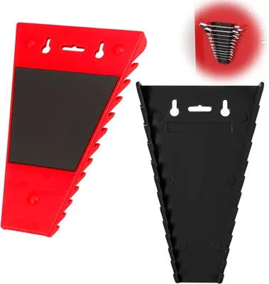 Produktbild von Magnetische Schlüssel Organizer, Werkzeug Wandhalterung, Set von 2, Für metrische Schlüssel von 5 mm bis 27 mm