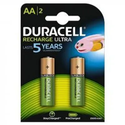 Obrázek produktu pro Nabíjecí baterie tužková AA akumulátor 2ks v balení - Duracell Duralock Recharge Ultra originál