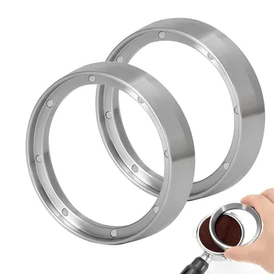 Produktbild von 51 mm Kaffeepulver-Dosierring, Espresso-Dosiertrichter, Siebträger-Zubehör mit Magnetboden, präzises Befüllen von Kaffeepulver, passend für Siebträger