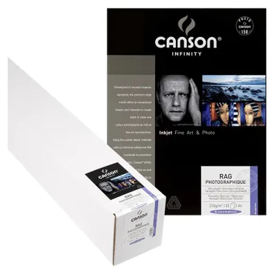 Produktbild von Canson Infinity Rag Photographique 210, 210 g/m², Weiß, A3+