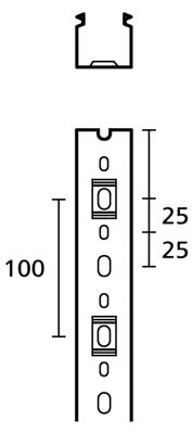Produktbild von Hellermann Tyton Verdrahtungskanal HTWD-PN-25X80 25 x 80 mm 2m PVC 2 Stk