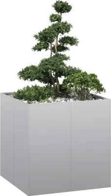 Image de Maison Exclusive - Bac à plantes 80x80x80 cm Acier galvanisé