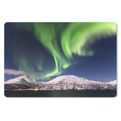 Produktbild von MuchoWow® Mauspad Mousepad Nordlichter - Landschaft - Norwegen 27x18 cm - Mousepads - Maus Mat - Pad - Mausunterlage - Büroartikel - Desk Matten