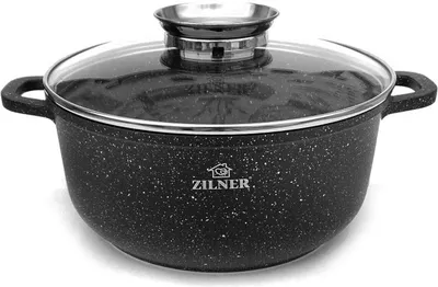 Produktbild von Zilner 6-teiliges Topfset 20/22/26cm Topfset Induktion, Töpfe beschichtet, Kochtopf Set| Kochgeschirr Set, Topfset induktionsgeeignet ZL-8915