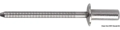 Zdjęcie produktu dla Nit ze stali VA z łbem zwykłym 4,8 x 20 mm, 500 sztuk