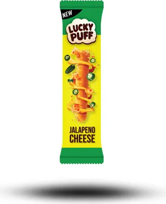 Imagen del producto de Lucky Puff Cheese, sabor jalapeño, 6 gramos