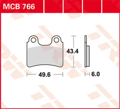 Produktbild von TRW Bremsbeläge MCB 766 Bremsbelag MCB 766 -Standard