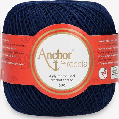 Image de Anchor Freccia 12 – Fil de coton fin pour le crochet en filigrane (couleur 00150)