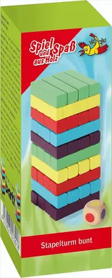 Produktbild von Stapeltum bunt Geschicklichkeitsspiel Holz