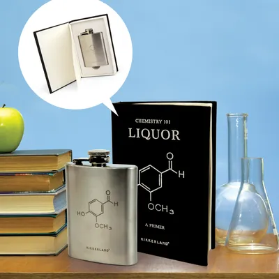 Obrázok produktu pre Hip flask s knihou chémie
