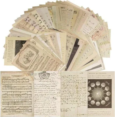 Produktbild von Scrapbooking-Papier-Set für Fotoalben und Tagebücher, DIY-Kunst