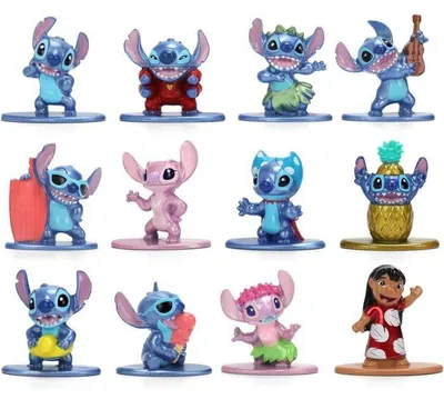 Zdjęcie produktu dla Zestaw Jada: 12 figurek Stitch (Disney), 4 cm, figurki metalowe, od 3 roku życia