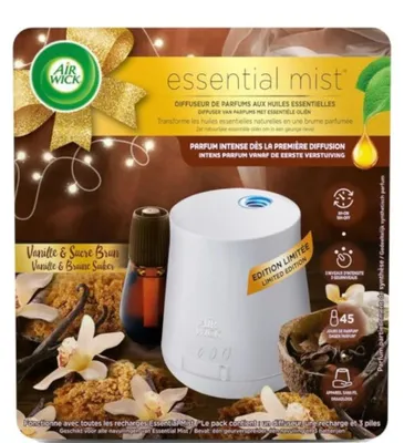 Produktbild von Air Wick Diffusor Essential Mist – Starter-Set – Vanille & brauner Zucker