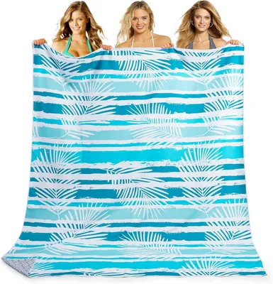 Produktbild von Strandtuch 200x145 cm, Mikrofaser, schnelltrocknend, sandfrei, für Urlaub