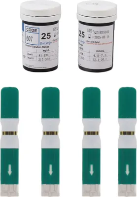 Obrázek produktu pro 50PCS Testovací proužky na glykémii PET Přesné testovací proužky na cukrovku pro vlastní sledování hladiny cukru v krvi