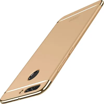 Produktbild von Handy Hülle Schutz Case für Huawei Honor 9 Bumper 3 in 1 Cover Chrom Etui Gold