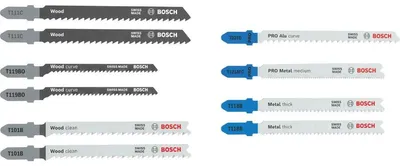 Produktbild von Bosch Stichsägeblatt Set Wood and Metal Advanced, 10-tlg.