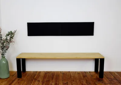 Produktbild von XXL Wandkissen mit Montage-Set 150cm x 30cm, Kunstlederbezug