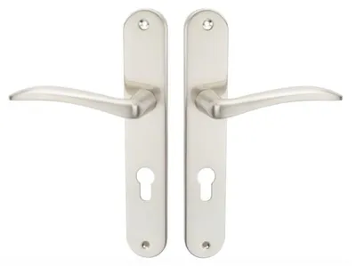 Image de Poignée de porte Schaffner Mila Nickel Satiné 72mm