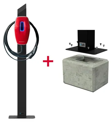 Produktbild von Aktion: MENNEKES AMTRON 4You Wallbox Standfuß + Fertigfundament - Edelstahl schwarz (RAL 9005)