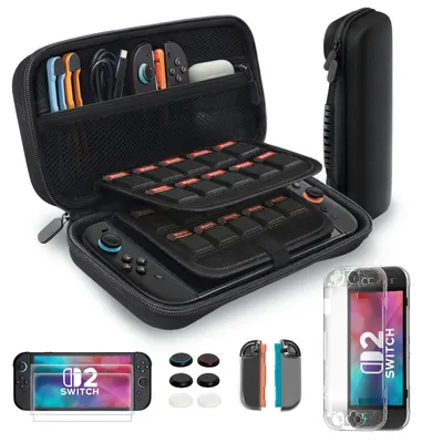 Immagine prodotto di Custodia protettiva per Nintendo Switch 2 - Set di accessori - Nero