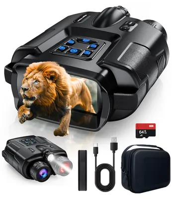 Imagen del producto de Visor nocturno de 64 GB - Zoom digital 4K - Batería de 5000 mAh - Ideal para actividades al aire libre, caza y navegación