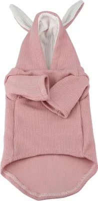 Imagen del producto de Disfraz divertido y adorable para perros, ropa de moda para fiestas temáticas, traje de cosplay para cachorros, conjunto de sudadera con capucha (rosa, talla S)
