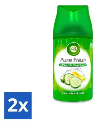 Productafbeelding van Air Wick Freshmatic – Navulverpakking voor luchtverfrisser – Pure komkommergeur – 250 ml - Voordeelverpakking - 2 stuks