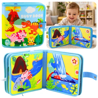Obrázok produktu pre 3D plsť zmyslovo náučná kniha Dinosaury